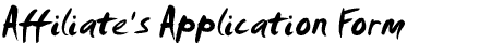 Affiliates' Application Form